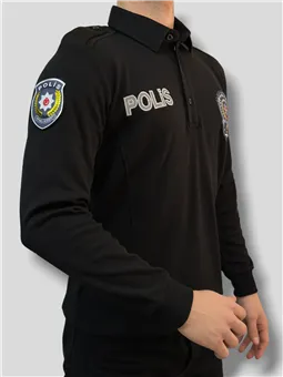 Polis sweat reflektörlü nakış detayı