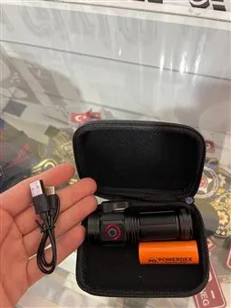 Powerdex PD-7007 mıknatıslı mini şarjlı el feneri arka görünüm