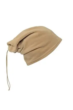 çöl sarısı bej termal polar eldiven boyunluk bere 3lu set polar kumaş dokusu detayı