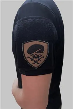 haki bordo bereli peç patch önden görünüm