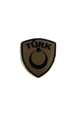 haki türk yazılı peç patch arka cırt detayı