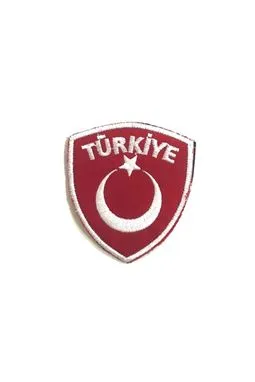 kırmızı-beyaz türkiye yazılı peç patch arka cırt detayı