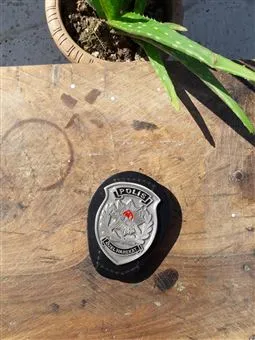 polis özel harekat-2 metal kemer rozeti arka çelik maşa detayı