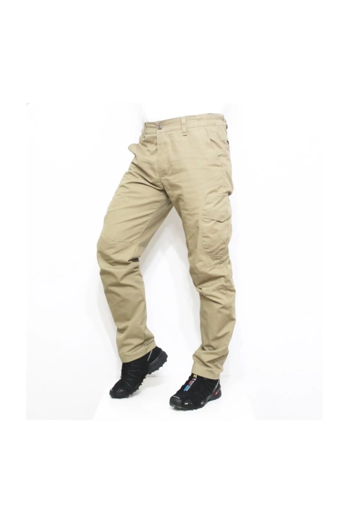 Kargo Cepli Ripstop Taktik Pantolon Bej Renk