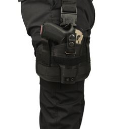 Siyah Renk Silah Tabanca Bacak Kılıfı