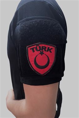 Kırmızı-Siyah Türk Yazılı Peç