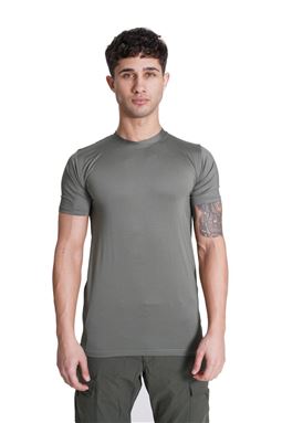 Microfiber Kısa Kol Termal Tişört Haki Renk