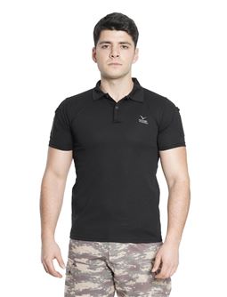 Kısa Kol Polo Yaka Taktik T-Shirt Siyah Renk