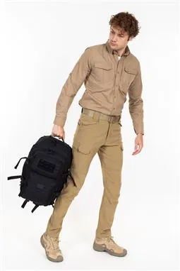 siyah tactical cordura sırt çantası 55 litre sırt taşıma sistemi detayı