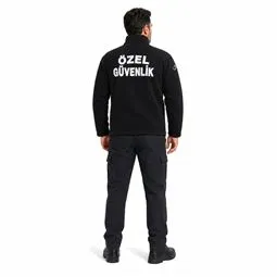 Özel güvenlik polar mont arka görünüm