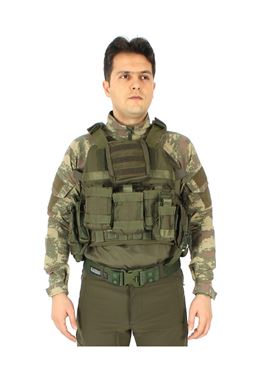 Haki Tactical Balistik Plaka Takılabilir Hücum Yeleği Tactical Vest