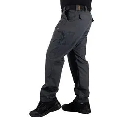 gri active taktik pantolon 4 mevsim ripstop bel ve kemer detayı