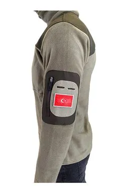 haki taktik softshell polar mont iç polar astar detayı