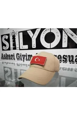 çöl sarısı bej tactical kep taktik şapka yandan görünüm
