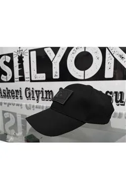 siyah tactical kep taktik şapka askeri yandan görünüm