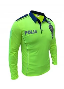 Trafik polis tişörtü slim kesim yan görünüm
