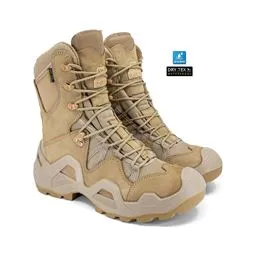 vaneda dry-tex storm bej 4 mevsim askeri bot üst deri ve dikiş detayı