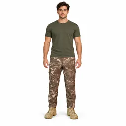 Piyade Kamuflaj Su Geçirmez Softshell Pantolon Kapaklı Kargo Cepli