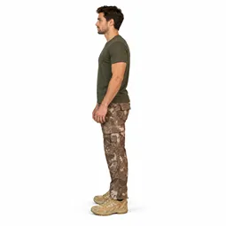 piyade kamuflaj su gecirmez softshell pantolon yan